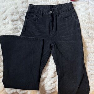 Black high waisted flare Denim Jeans